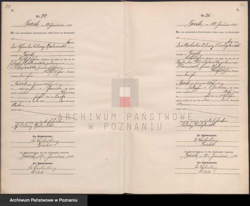 Obraz 20 z jednostki "Geburts-Neben-Register"
