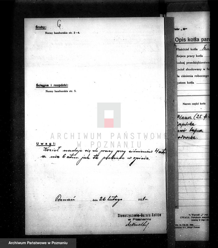 Obraz 10 z jednostki "Mleczarnia w Gostyniu, własność W. Bobczyński nr woj. kotła 1975"