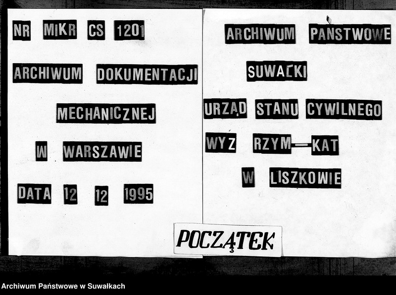 Obraz 1 z jednostki "Dokumenty k aktam brakošočetavšichsja Liškovskago Rimsko- katoličeskago Prichoda za 1898 god"