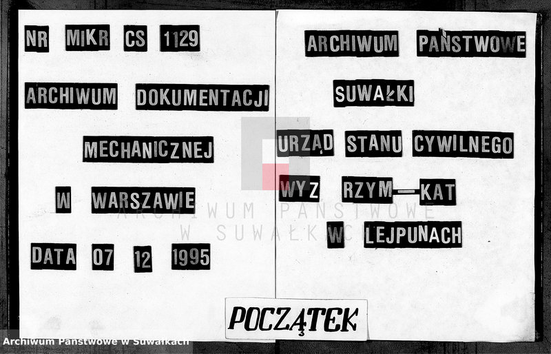 Obraz 1 z jednostki "Dokumenty Brakosočetavšichsja Lejpunskago Rimsko-Katoličeskago Prichoda za 1903 god"