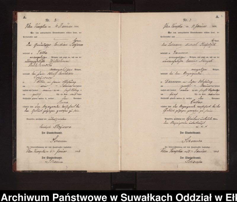 image.from.unit.number "Geburts-Neben-Register des Preussischen Standes-Amtes Gross Konopken Kreis Loetzen"