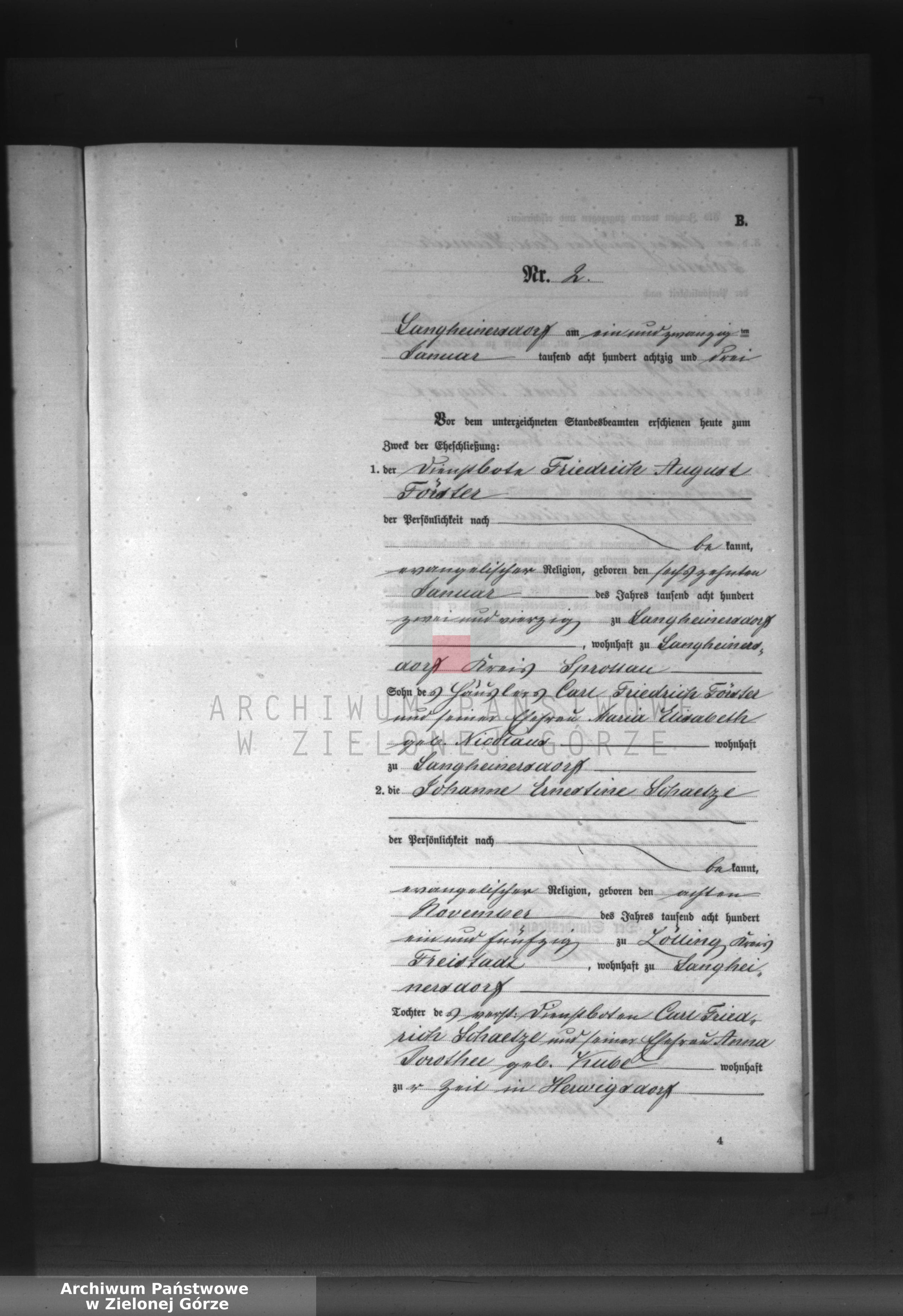 Skan z jednostki: Heirats-Neben-Register