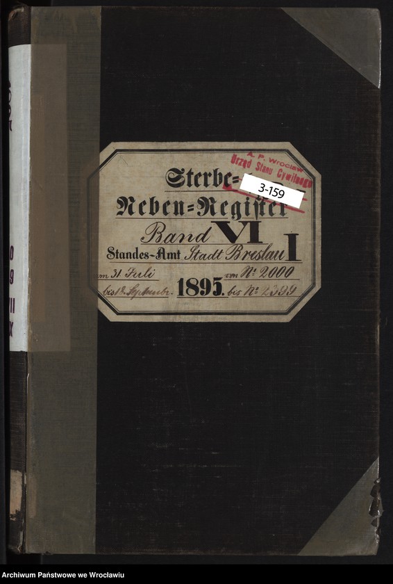 image.from.unit.number "Sterbe-Neben-Register Breslau I 1895 Band 6"