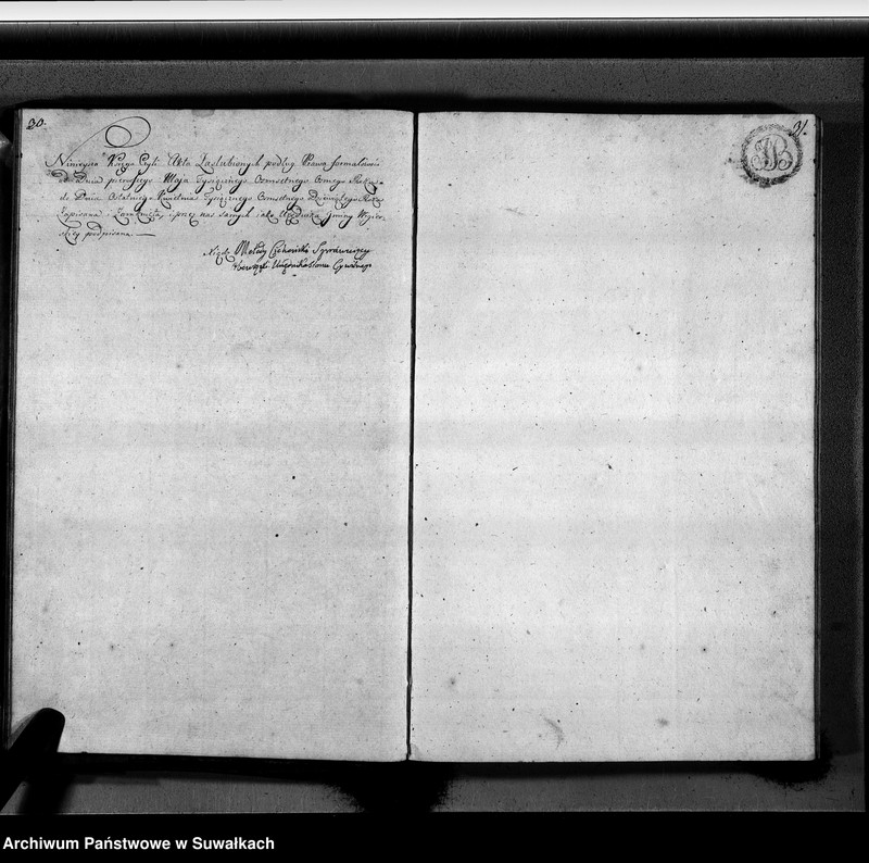 image.from.unit.number "Akta zaślubionych gminy wigierskiey od 1-go maja 1808 do dnia ostatniego kwietnia 1809"