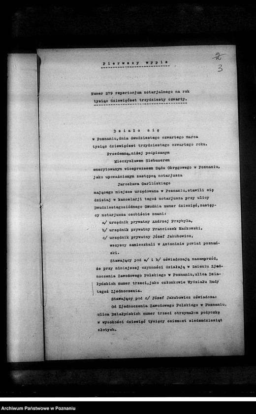 Obraz 7 z jednostki "List hipoteczny na rzecz Zjednoczenia Zawodowego Polskiego"