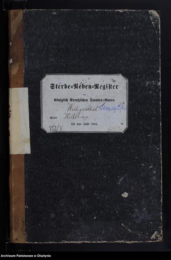 image.from.unit.number "Sterbe-Neben-Register Nr 1 - 82"