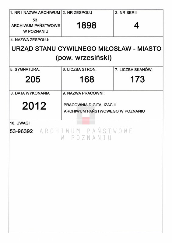 Obraz 1 z jednostki "Księga miejscowa zgonów [Rejestr główny zgonów]"