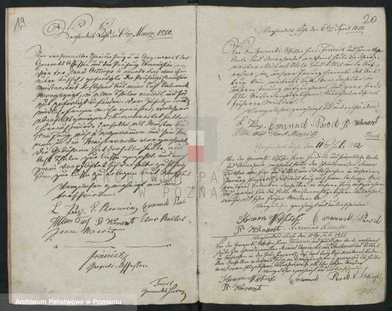 image.from.unit.number "[Protokolarz cechu krawców w Lesznie]. Wpisy uczniów, wyzwolin, rejestry dochodów i rozchodów"