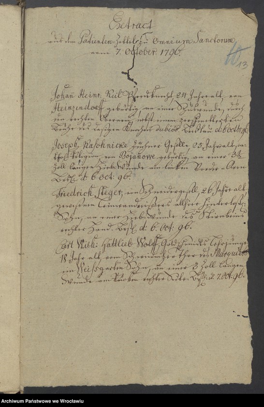 image.from.unit.number "Austand in der Stadt von 6 October 1796."