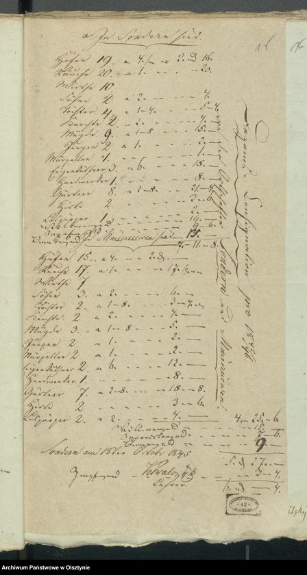 image.from.unit.number "Decem Consignations zur Jahres Rechnung der Kirche zu Rhein"