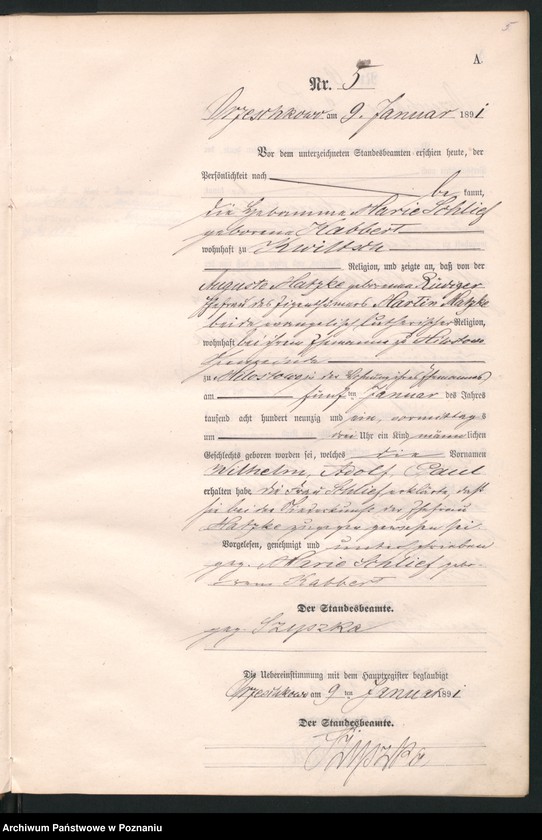 Obraz 8 z jednostki "Księga urodzeń"