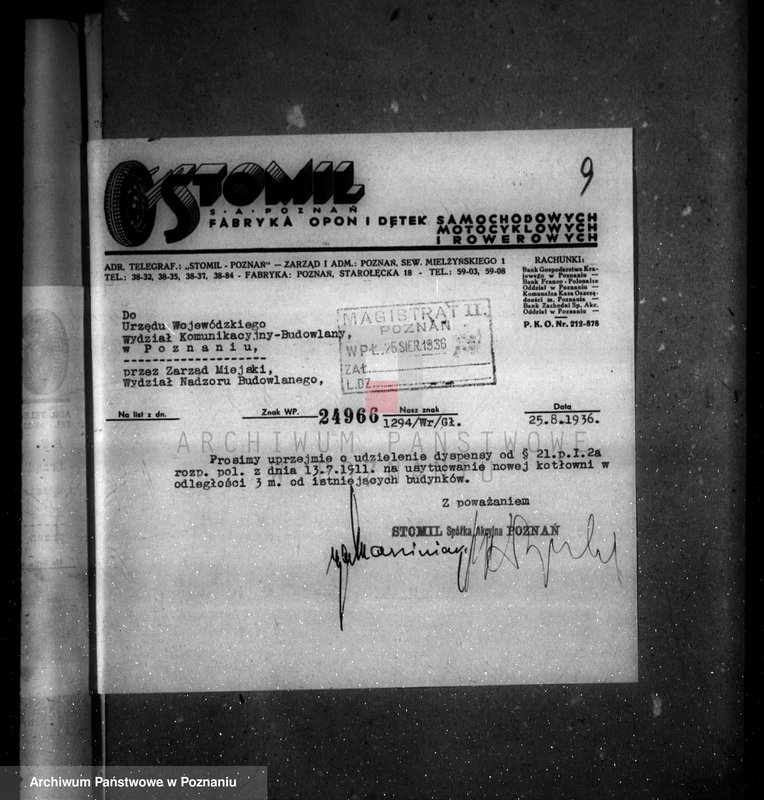 image.from.unit.number "Zatwierdzenie zakładu przemysłowego /kotłowni przy fabryce opon/ Firma Stomil S.A."