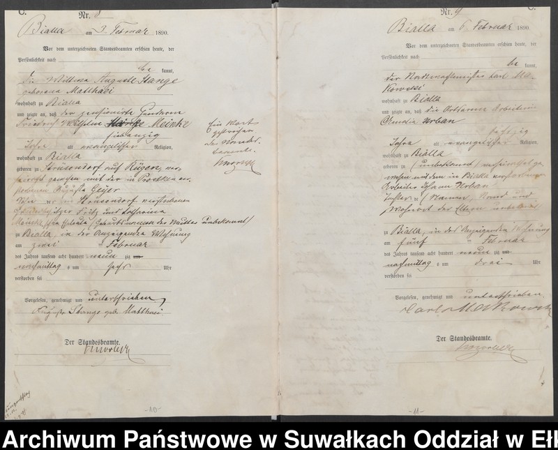 image.from.unit.number "Sterbe-Haupt-Register des Königlichen Preussischen Standes-Amtes Bialla Kreis Johannisburg"