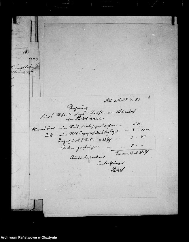 image.from.unit.number "/Berechnungen v. Einkünften u. Zahlungen in dem v. A. Gfin Lehndorff- Steinort projektierten Siechen- u. Waisenhäusern/"