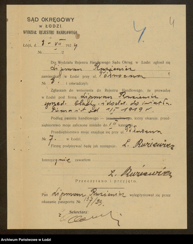 Obraz 6 z jednostki "Lipman Ruziewicz- sprzedaż blachy i dodatków do oświetlenia"