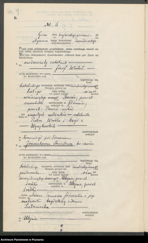 image.from.unit.number "Rejestr poboczny małżeństw"