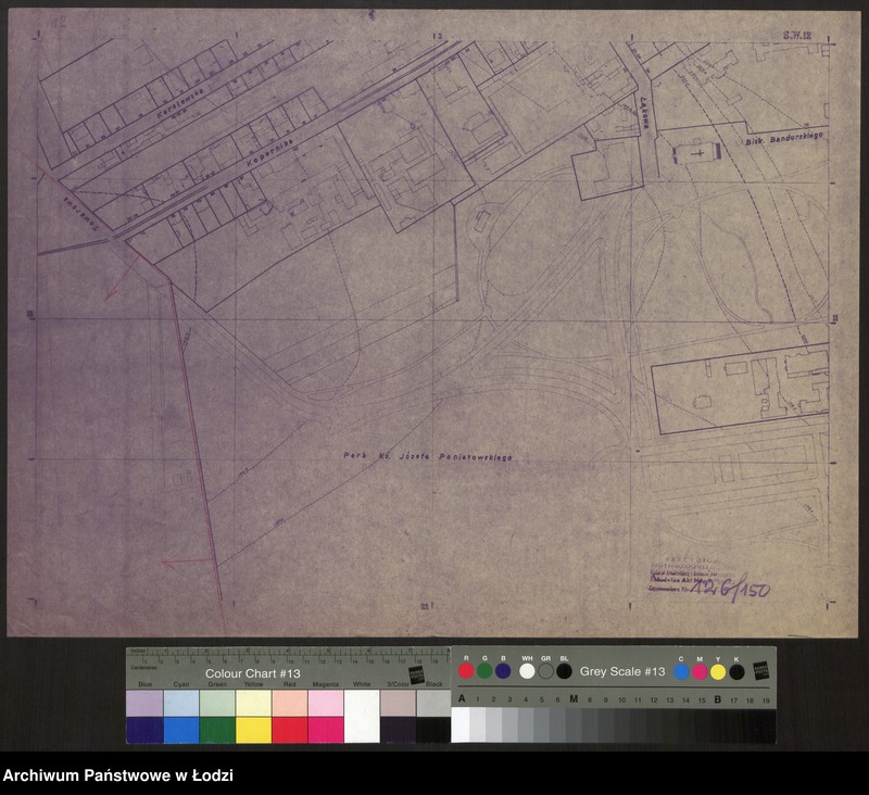 Obraz 1 z jednostki "Plan miasta Łodzi. Sekcja SW 12"
