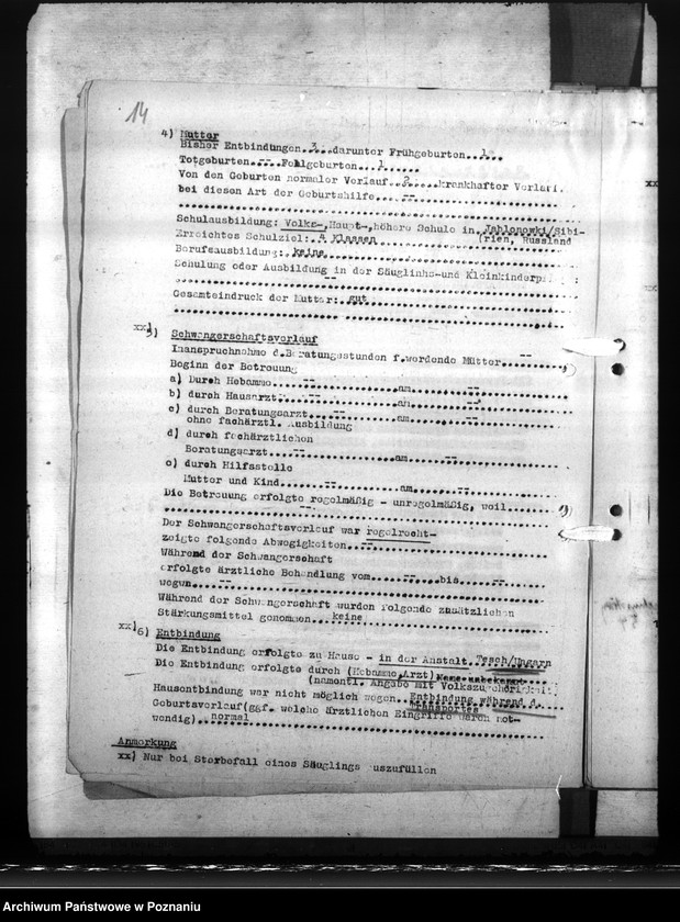 Obraz 19 z jednostki "Ermittelung der Säuglings - Sterbefälle"