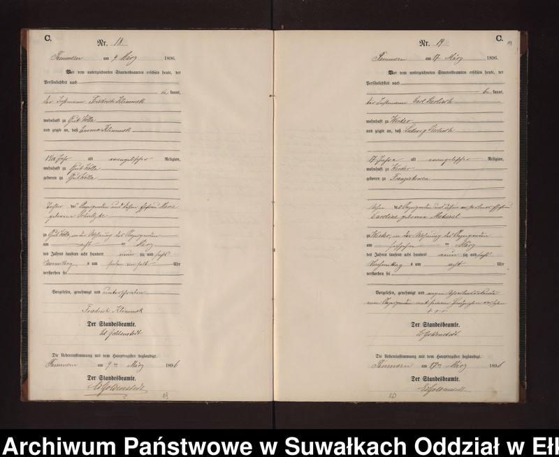 image.from.unit.number "Sterbe-Neben-Register des Preussischen Standes-Amtes Neuhoff Kreis Loetzen"