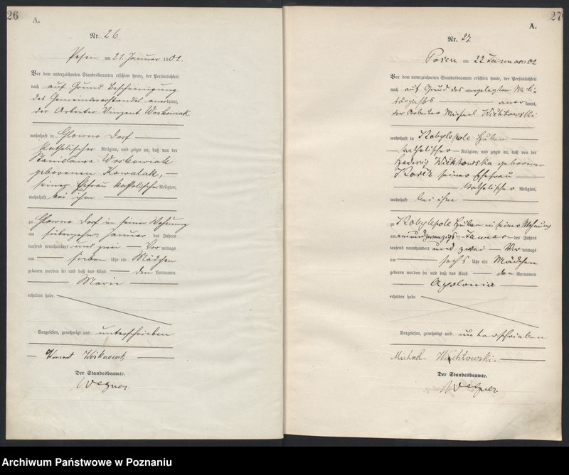 Obraz 16 z jednostki "Księga miejscowa urodzeń"