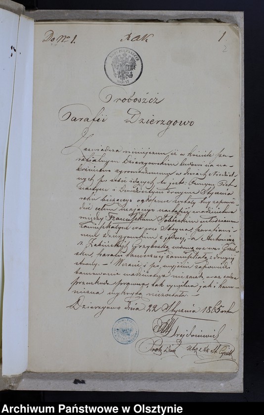 image.from.unit.number "Annexa Ślubów z Parafij Grzebskiey z Roku 1865"