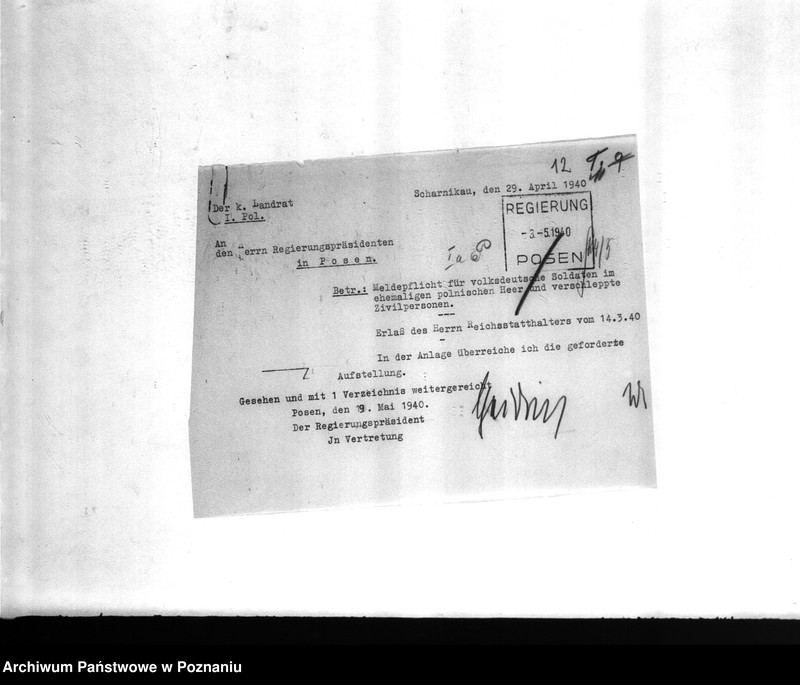 Obraz 16 z jednostki "Amtliche Meldungen Kreis Scharnikan (Czarnków)"