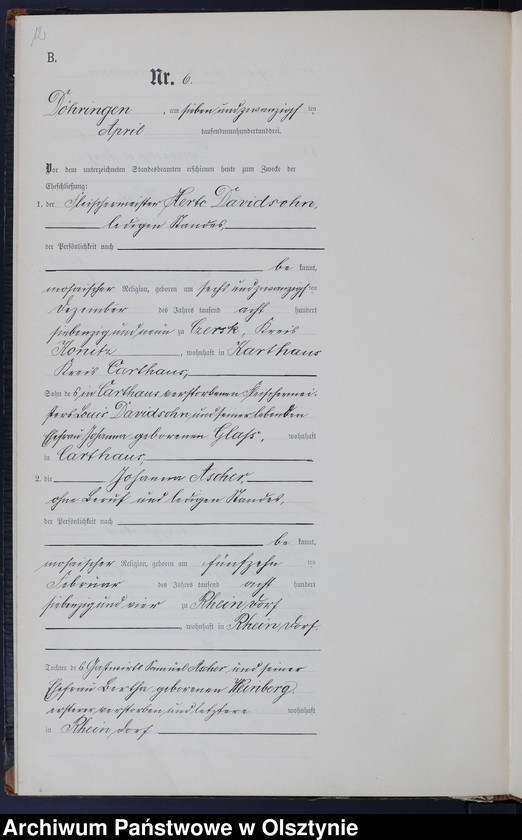 image.from.unit.number "Heiraths-Neben-Register Nr 1 - 19"