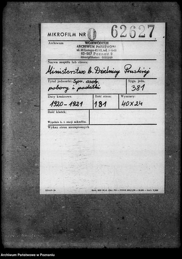 Obraz 2 z jednostki "Sprawy osobowe Pobory i podatki"