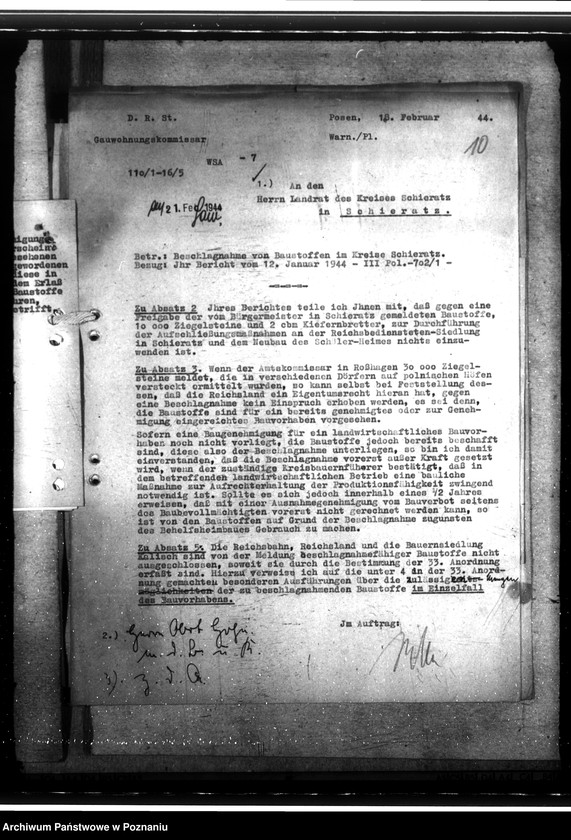 Obraz 14 z jednostki "Beschlagnahme von Baustoffen"