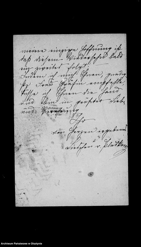 image.from.unit.number "/Baron v. Plüskow, seine Frau Clara u. Töchter Maria u. Elise an Anna Gfin Lehndorff geb. Gfin Hahn/"