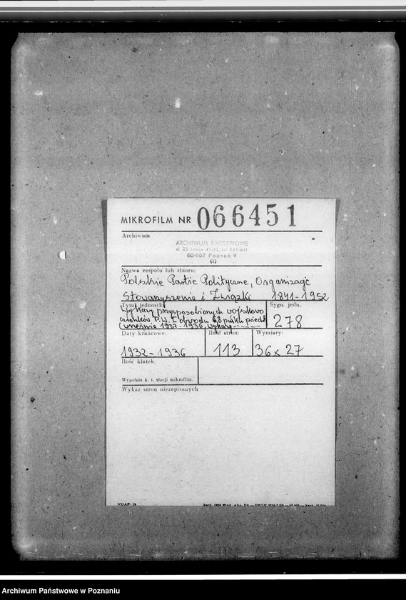 image.from.unit.number "Wykazy przysposobionych wojskowo członków Przysposobienia Wojskowego obwodu 68 pułku piechoty Września 1932-1936. Wykazy niewyszkolonych poborowych - roczniki 1919-1922. Wykazy młodzieży zamieszkałej w Miłosławiu - roczniki 1919-1922"