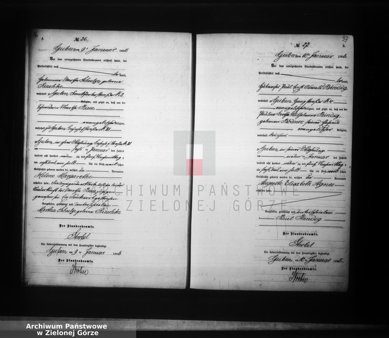 image.from.unit.number "Geburts-Neben-Register, Band I von No 1 bis No 524"