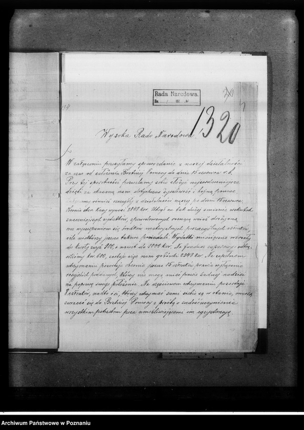 Obraz 8 z jednostki "[Komitet Generalny Pomocy dla Ofiar Wojny w Vevey, Bratnia Pomoc Koła Akademickiego Komitetu Wychodźców w Pradze- sprawozdania i wycinki prasowe.]"