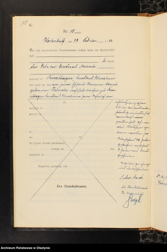 image.from.unit.number "Sterbe-Haupt-Register Nr 1 - 98"