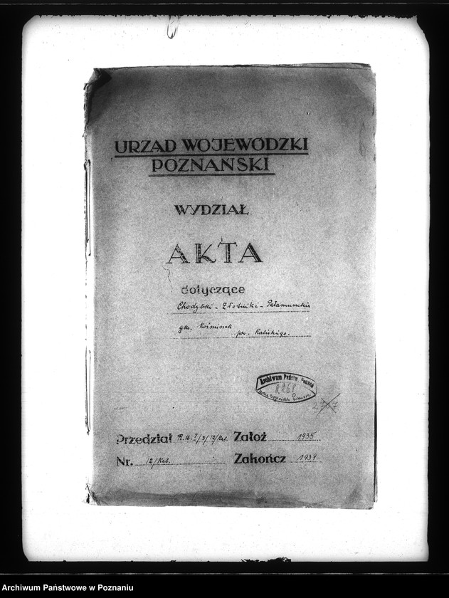 image.from.unit.number "Scalenie gruntów we wsiach Chodybki i Złotniki Pałamunckie w gminie Koźminek powiatu kaliskiego"