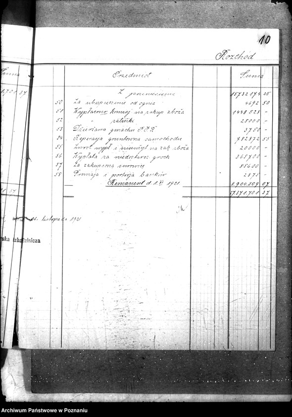 Obraz 15 z jednostki "Sprawozdania kasowe"