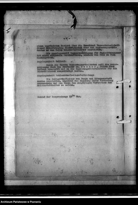 Obraz 10 z jednostki "Errichtung von Tierkörperbeseitigungsanstalten, hier: Posen"