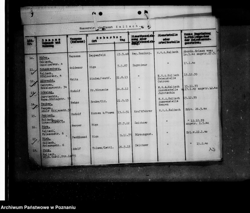 Obraz 6 z jednostki "Kriegsverdienst - Auszeichnungen- Vorschläge der Wasserwirtschaftsverwaltung"
