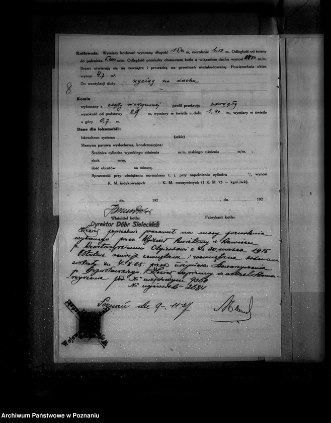 Obraz 12 z jednostki "Gorzelnia rolnicza ks. Olgierda Czartoryskiego nr woj. kotła 2684"