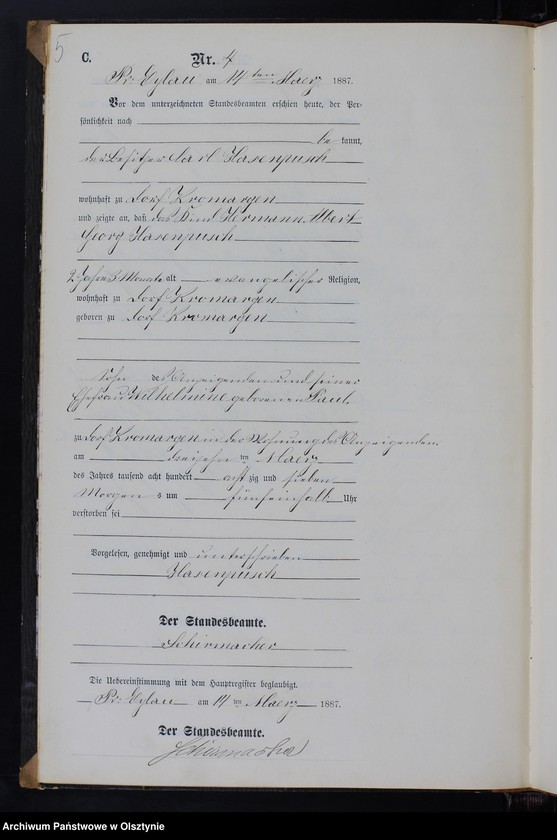 image.from.unit.number "Sterbe-Neben-Register Nr 1 - 25"