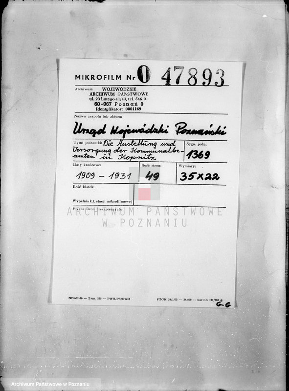 Obraz 2 z jednostki "Anstellung und Versorgung der kommunalbeamten in Kopnitz"