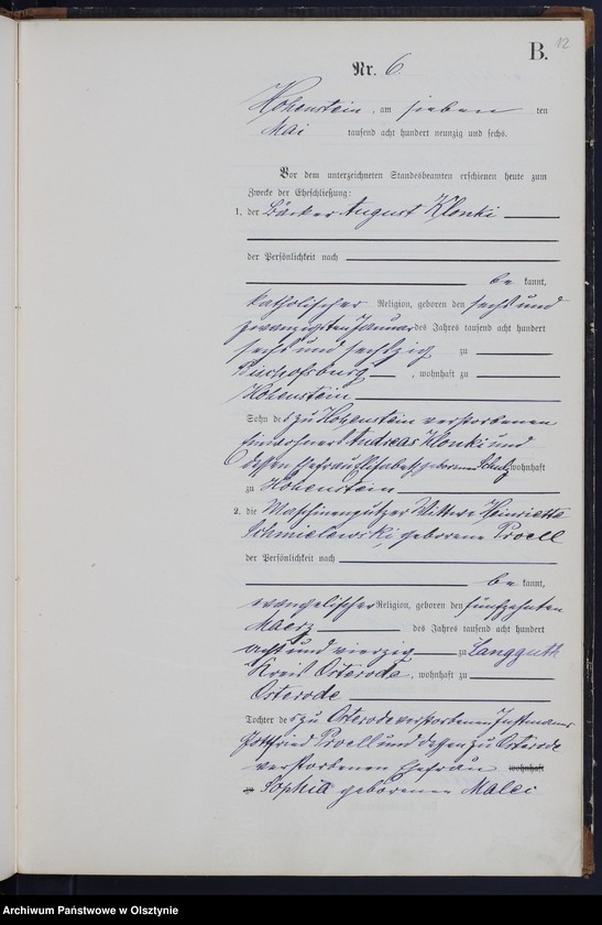 image.from.unit.number "Heiraths-Neben-Register Nr 1 - 11"