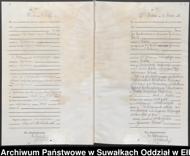 image.from.unit.number "[Sterbe=Haupt=Register des Königlichen Preussischen Standes-Amtes Bialla Kreis Johannisburg]"