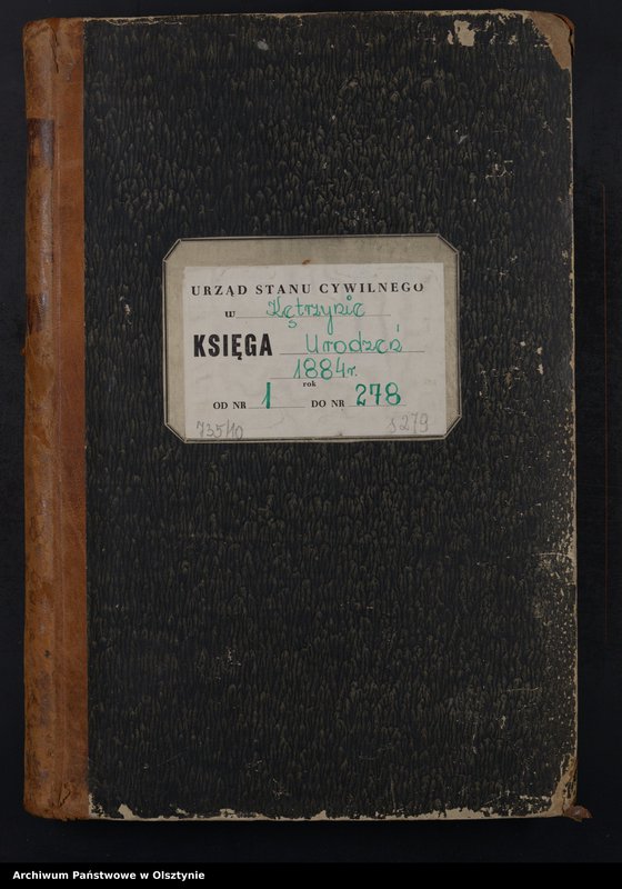 Obraz 2 z jednostki "Geburts-Neben-Register Nr 1 - 278"