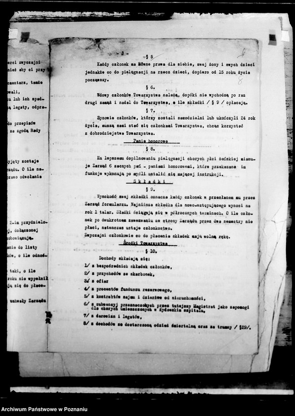 Obraz 12 z jednostki "/Statuty różnych stowarzyszeń opiekuńczych/"