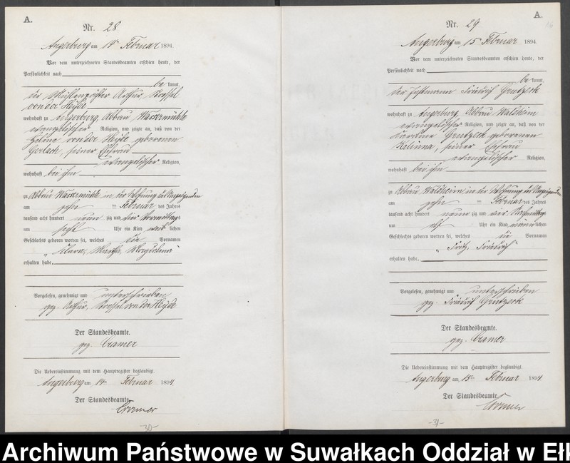 image.from.unit.number "Geburts-Neben-Register des Preussischen Standes-Amtes Angerburg Kreis Angerburg"