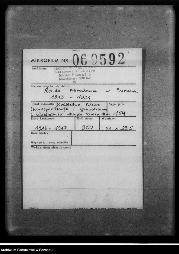 Obraz 2 z jednostki "Królestwo Polskie [korespondencja i sprawozdania z działalności różnych towarzystw z terenu Królestwa Polskiego, między innymi Polskiego Towarzystwa Pomocy dla Ofiar Wojny.]"