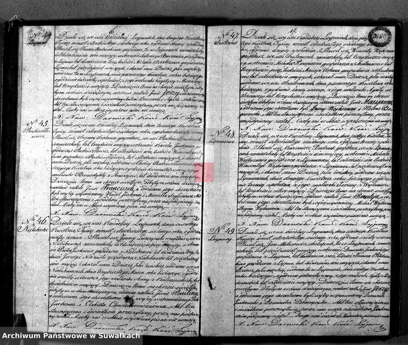 Obraz 11 z jednostki "Księga Duplikat Aktów Urodzonych, Zaślubionych i Umarłych w Parafij Leypuńskiey za Rok 1847"