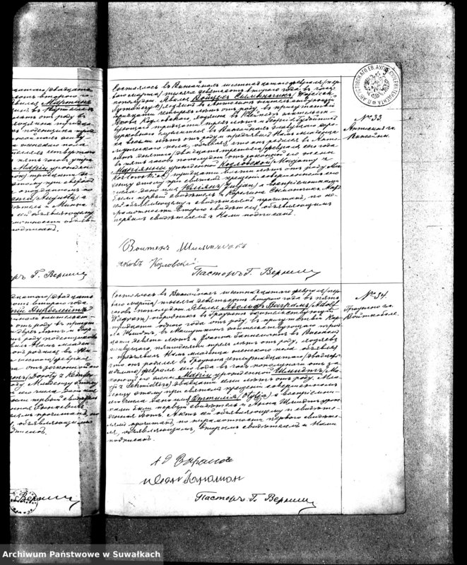 image.from.unit.number "[Księga akt urodzeń małżeństw i zgonów wyznania ewangelicko-augsburskiego zboru w Wiżajnach]"