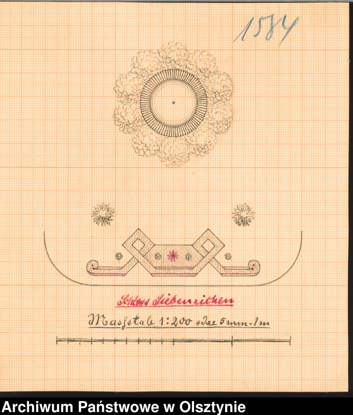 image.from.unit.number "Schloss Siebeneichen [Projekt figur z krzewów ozdobnych w ogrodzie reprezentacyjnym]"